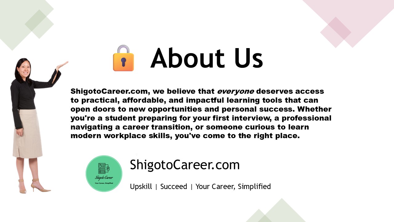 Shigoto Career - About Us